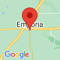 Map of Emporia, KS US